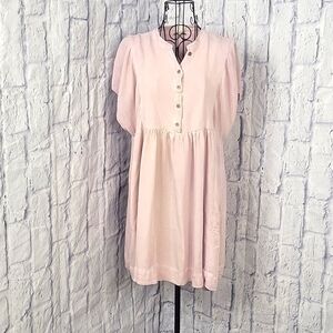 I‎ JOAH Lilac Part Button Up Empire Waist Dress Medium